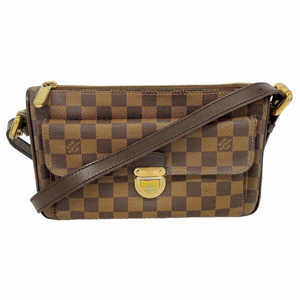Louis Vuitton Damier Ravello Shoulder Bag Ebene Brown